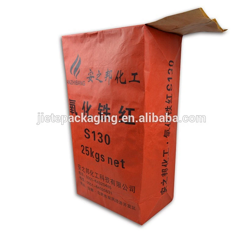 manufacture rice, seed, flour, potato starch, chemical powder kraft paper bag with printing