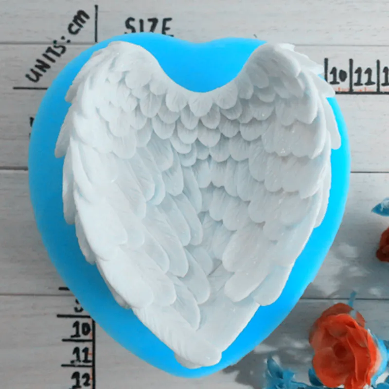 PRZY best-selling Angle wings cake decoration mold Wings silicone mold handmade soap molds