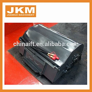 skid steer loader tractor sweeper with bucket attachment pallet fork for sale