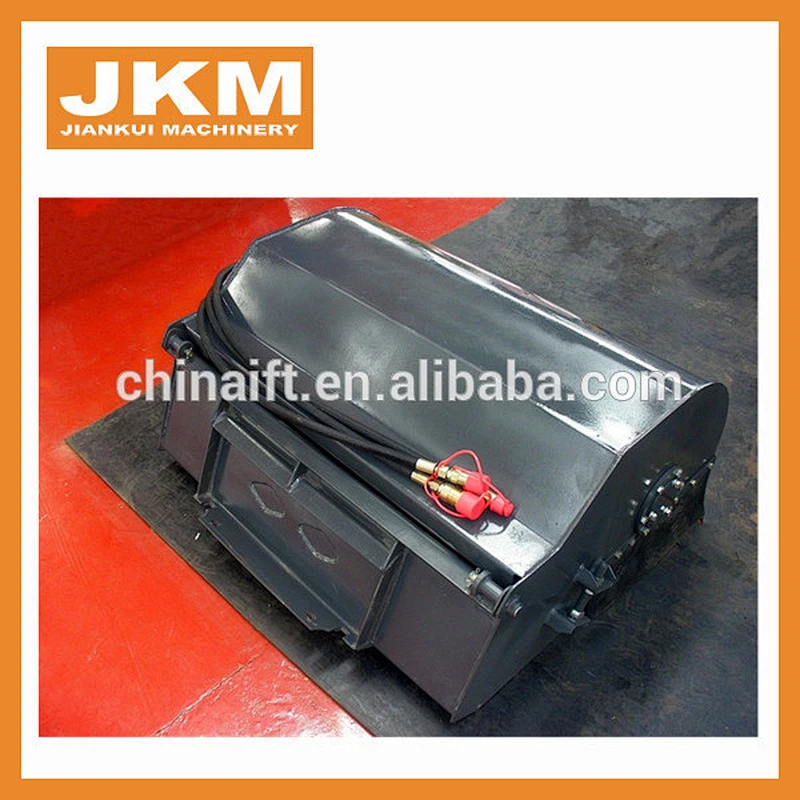 skid steer loader tractor sweeper with bucket attachment pallet fork for sale
