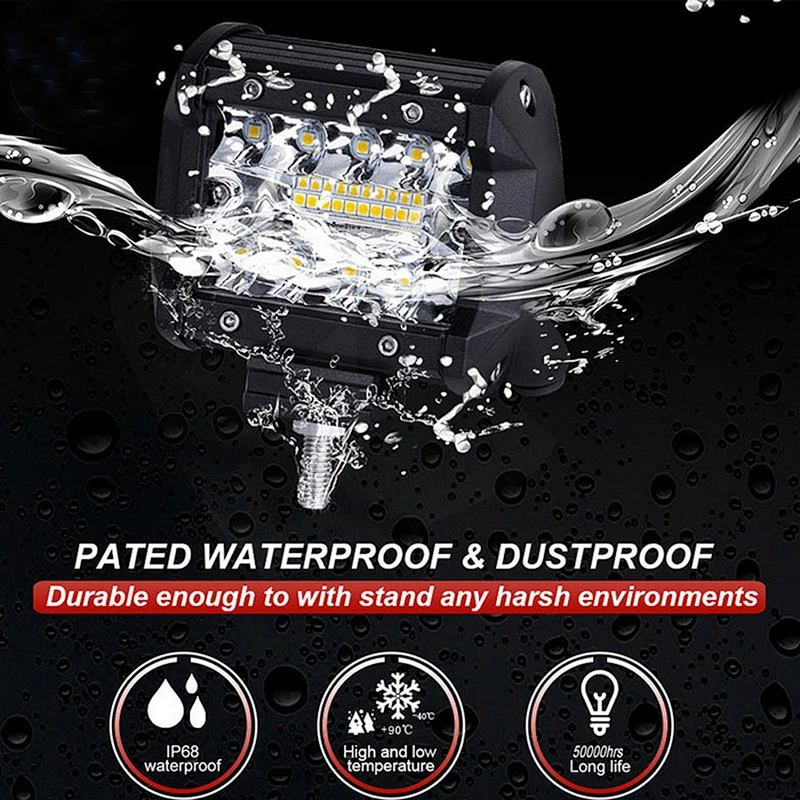 Offroad Triple Row 4inch 60w Led Work Light Bar
