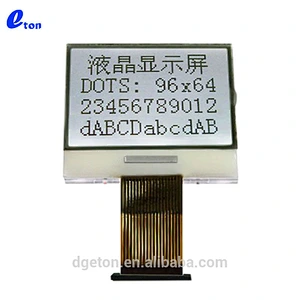 graphic 96x64 dots COG LCD display panel