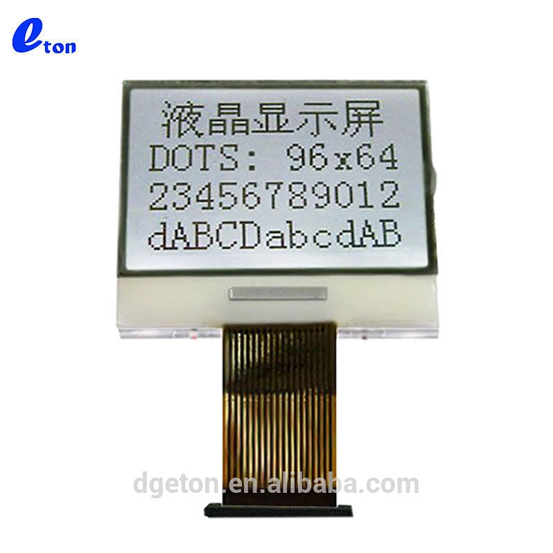 graphic 96x64 dots COG LCD display panel