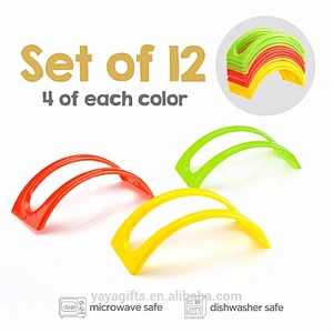 Set of 12 Stackable Taco Holders for Hard or Soft Shells