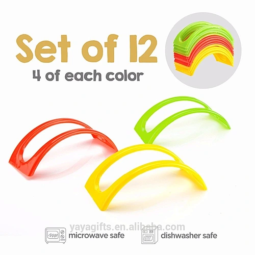 Set of 12 Stackable Taco Holders for Hard or Soft Shells