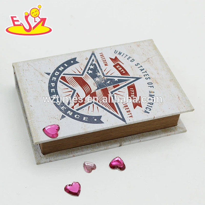 Wholesale cheap flower and butterfly pattern new product small wooden box W18A013