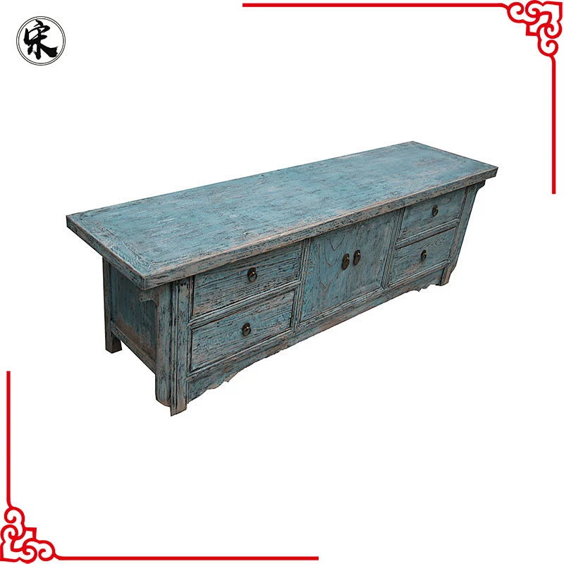 chinese antique reproduction distressed shabby chic buffet furniture