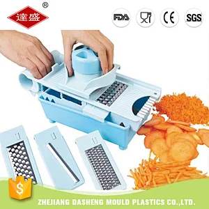 6 in 1 manual plastic S/S salad maker vegetable shredder slicer