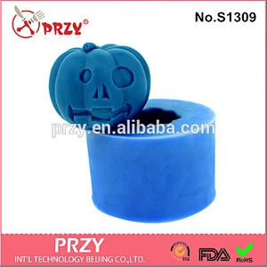 Handmade silicone pumpkin soap mold