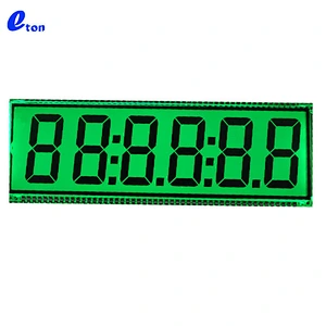 high  quality  custom made segment 6 digit display very small lcd screen for fuel  dispenser machine