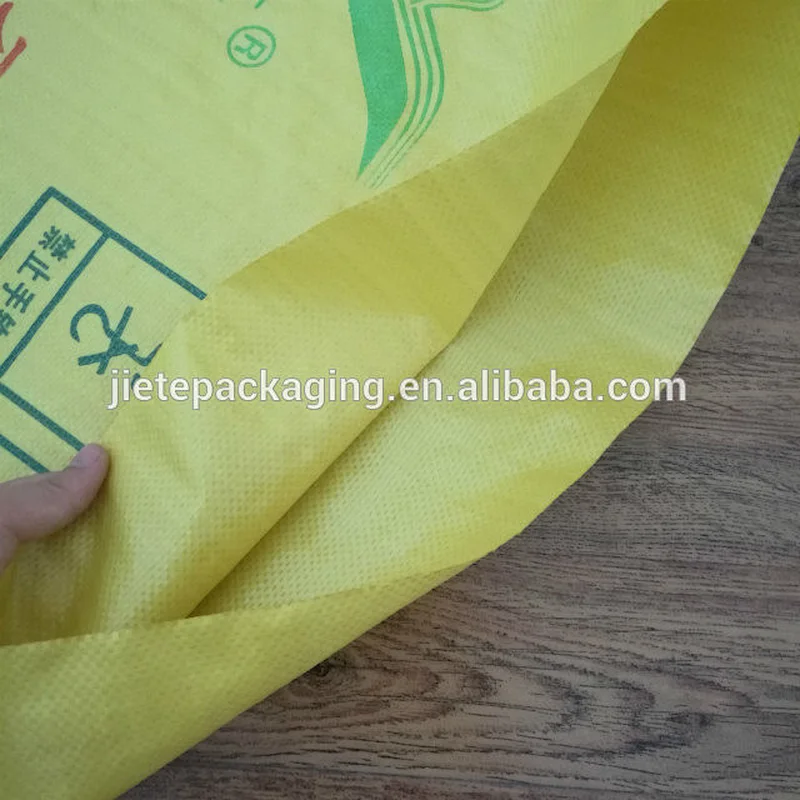40kg yellow pp woven flour bag for corn,wheat,bran,grain,flour,rice