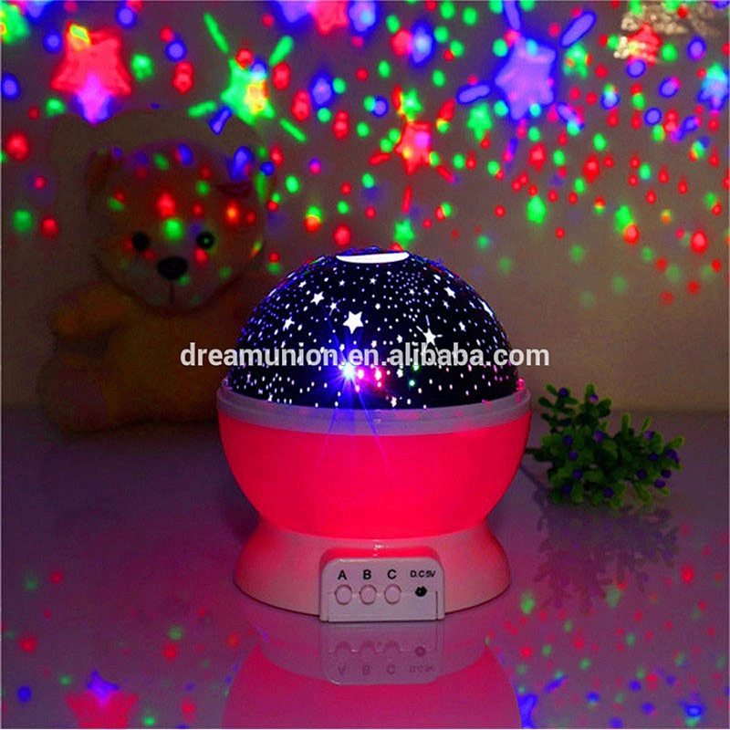 Night LED Light Bedroom Starry Projector Lamp Master Sky Star Romantic Kid Gift Dream Rotating USB