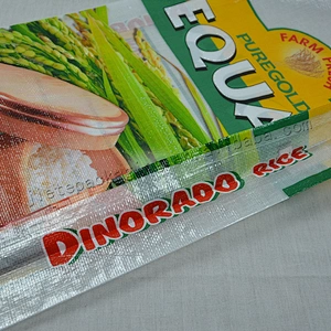 Maize,grain,design printing rice plastic storage pp woven packaging bag with bopp laminated