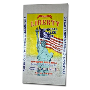 High quility plastic pp woven rice bags for packing grain 5kg 25kg