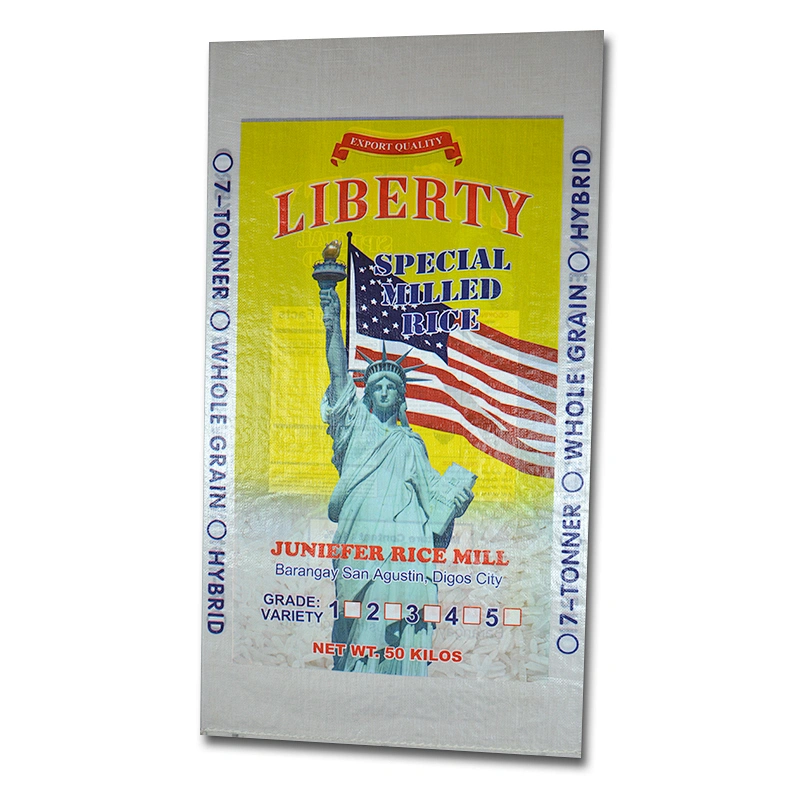 High quility plastic pp woven rice bags for packing grain 5kg 25kg