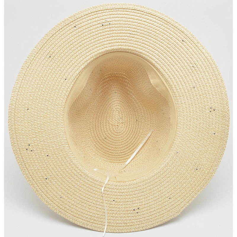 2016 Top sale wholesale striped floppy hat bowler straw hat