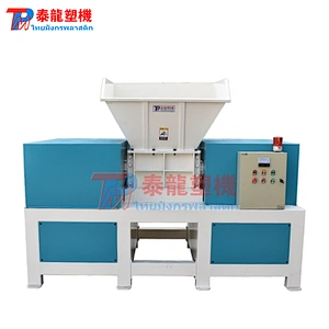 Multi functional 2 shaft plastic film recycling and grinding shredder machine
