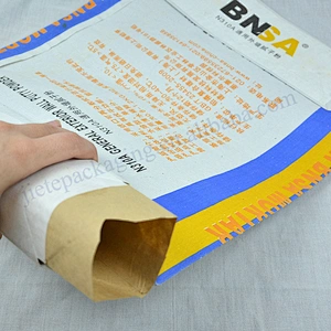 High quality 25kg stand up white kraft paper cement packaging bag for gypsum powder,mortar