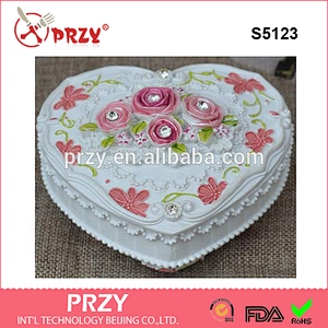 S5123 heart shape 3d Jewelry Box mold silicone molds handmade soap mold