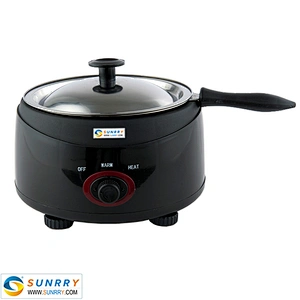 Electric chocolate melting pot with PP plastic base chocolate coating pan (SUNRRY SY-CL1B)