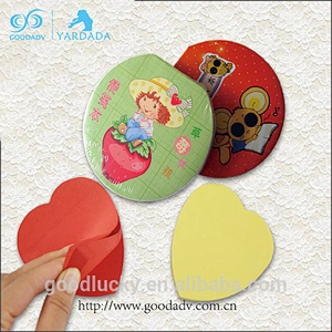 2018 mid-customized fashion gifts home decor cheap logo printed notepad sticky