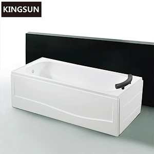 K-3316 White Acrylic Double Apron Bathroom Japanese Soak Tub Skirt Tub