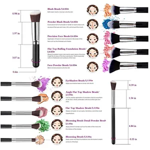 Popular Cosmetic Brushes Professional Powder Makeup Brushes Private Label Makeup Brush Set