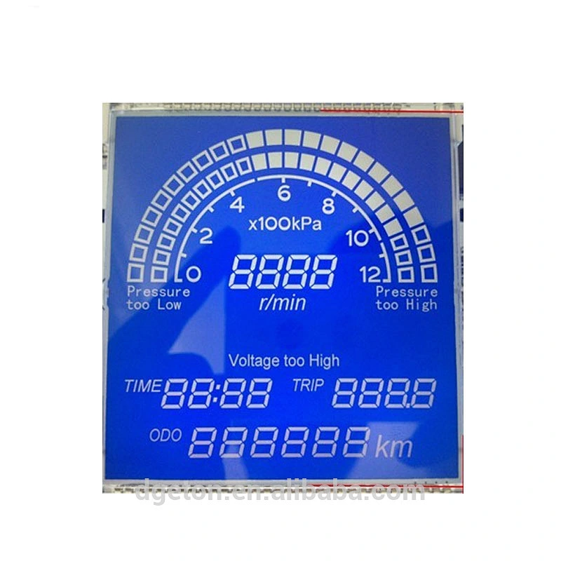 High quality 7 segment Custom OEM meter LCD display for water heater