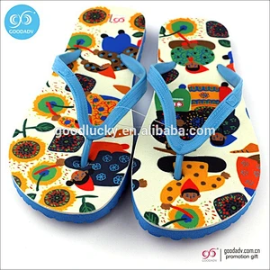 Men's flip flop Retro oil painting personalized men footwear sandal shoes China styles