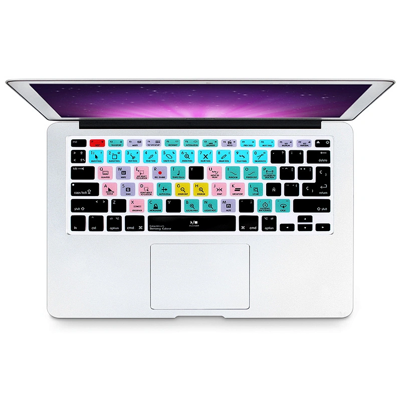 best seller amazon technology Multi-function Spanish Shortcuts Silicone Waterproof Keyboard Covers  For Macbook air