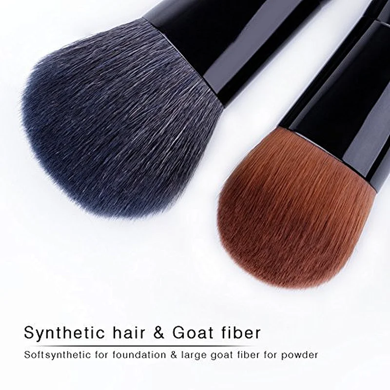 wholesale private label single foundation and powder makeup brush mini cosmetic