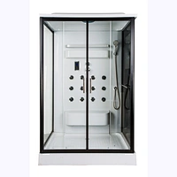 AJL-5806 Black Rectangle Style Cheap Wholesale Shower Bathroom