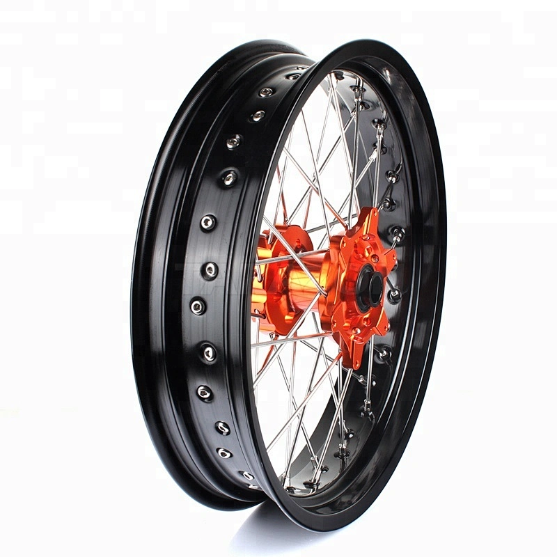 17 Inch Forge Motorcycle Spoke Wheel sets for KTM Supermoto