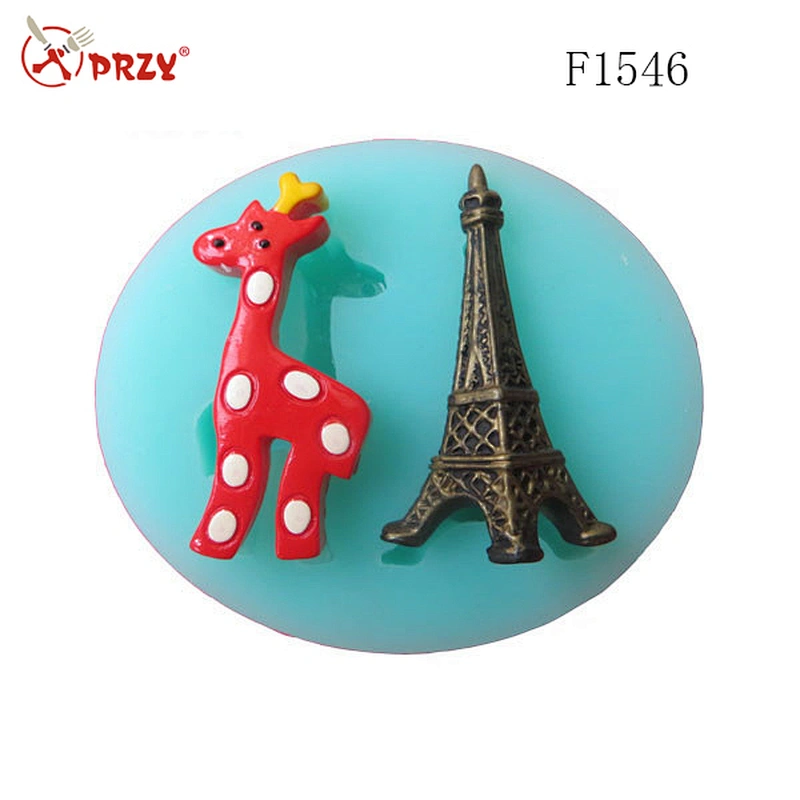 Molds Eiffel Tower Fondant silicone Cake Decorating Mold Deer Shape Mold