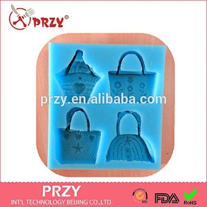 PYZY bag shaped silicone fondant mold cake decorating silicone molds fondant silicone cake mold