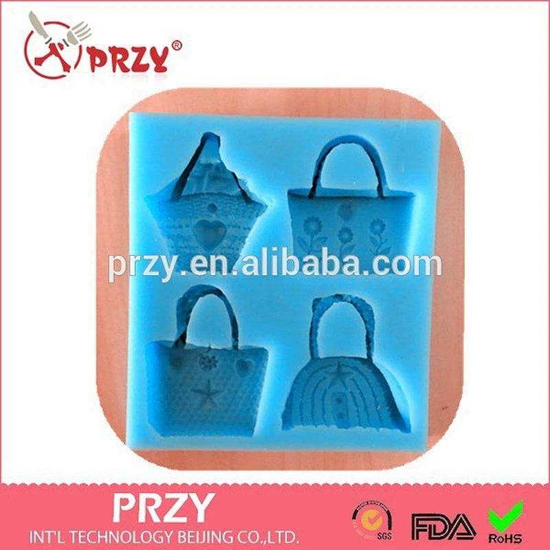 PYZY bag shaped silicone fondant mold cake decorating silicone molds fondant silicone cake mold