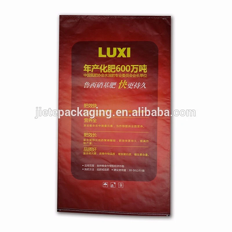50kg wheat flour, rice, fertilizer PP woven packing bag with PE liner