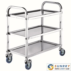 Good Quality Mobile Tainless Steel China Mobile Food Cart Design With Wheels