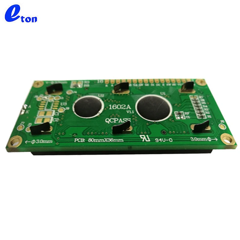high quality custom 1602 character STN blue backlight lcd 16x2  module