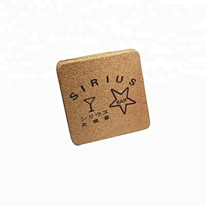 Promotion blank round cork coaster cheap custom beer coaster