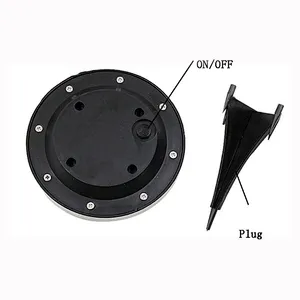 1/4/8PK 8 LED Solar Power Buried disk Light Under Ground Lamp Outdoor Way Garden Deck