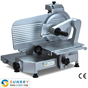 Commercial Electrical Stainless Steel Meat Slicer and Cutting Machine with Italy Belt and Blade for Fresh and Cold Meat