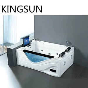 Hot Sale  Acrylic Transparent Jet Massage Bathtub Bubble Bathtub With TV