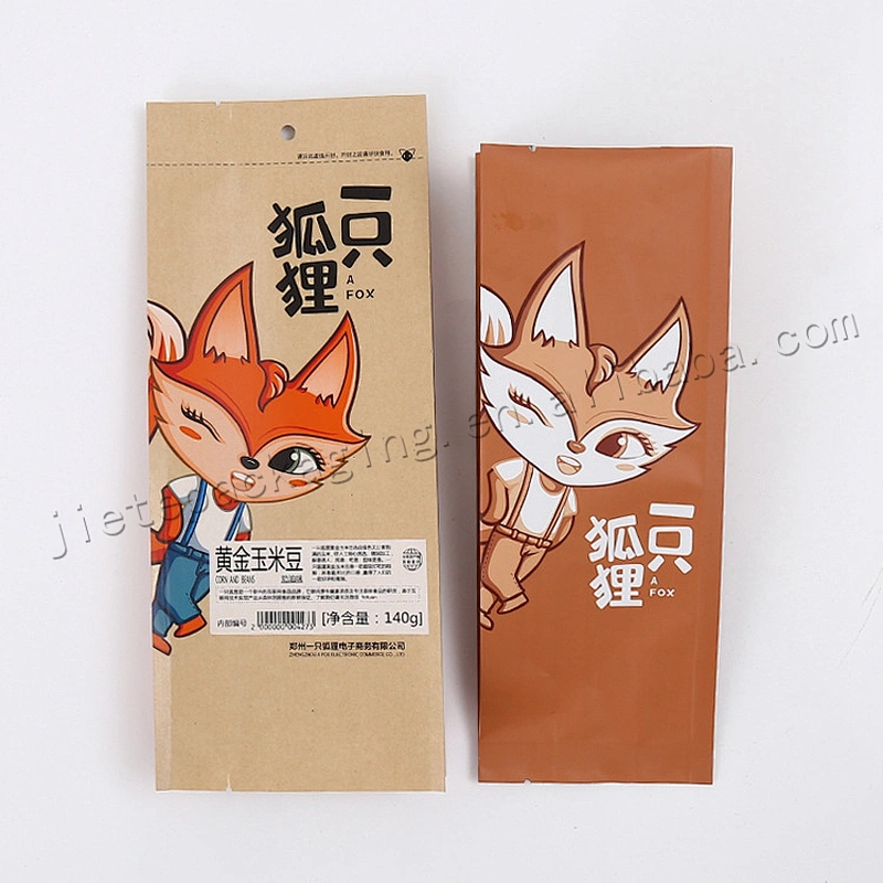 High quality customized greaseproof moistureproof brown kraft paper food bag