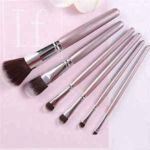 New Custom Logo Synthetic Hair 6pcs Makeup Brush Set Professional