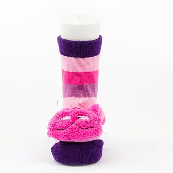 Autumn Winter wholesale kids manufacturers Newborn non slip floor lovely cartoon cat bear coral velvet Baby shoe Socks