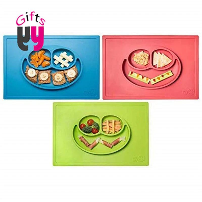 Baby Round Silicone Divided Plate,Baby Silicone Plate,silicone plate