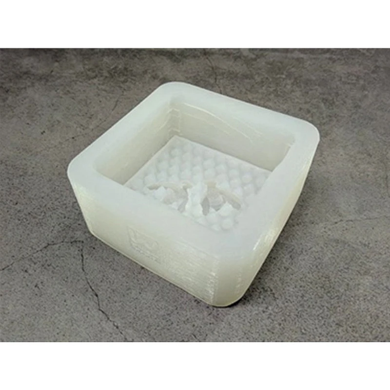 Square honeycomb Soap silica molds small bee pattern soap mould