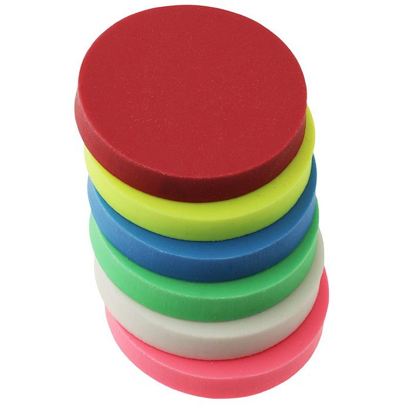 DIY Fine Art TPR Most Popular round shape Kawaii Student Pencil Use Soft Eraser