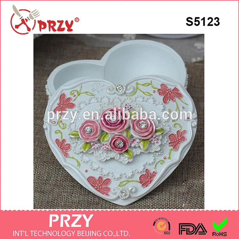 S5123 heart shape 3d Jewelry Box mold silicone molds handmade soap mold